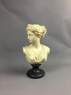 Lot 702 - A COMPOSITION CLASSICAL BUST OF ARTEMIS