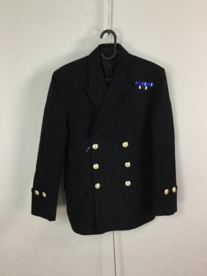 Lot 18 - A ROYAL NAVY UNIFORM, ALONG WITH TWO JACKETS