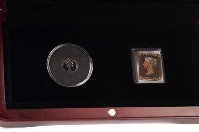 Lot 94 - THE PENNY BLACK GOLD PROOF COIN AND STAMP SET