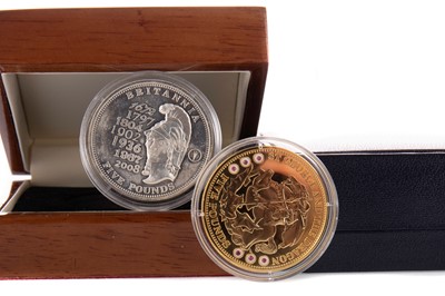 Lot 96 - A COLLECTION OF GOLD PLATED AND SILVER PLATED COINS