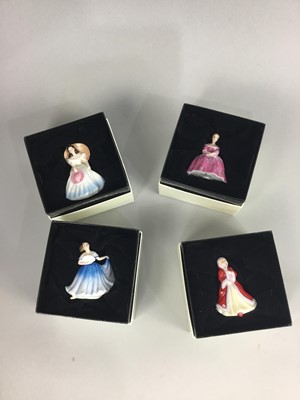 Lot 35 - A COLLECTION OF SIX ROYAL DOULTON MINIATURE FIGURES