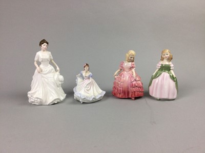 Lot 38 - A ROYAL DOULTON FIGURE OF HARMONY ALONG WITH NINE OTHERS AND A LEONARDO COLLECTION FIGURE
