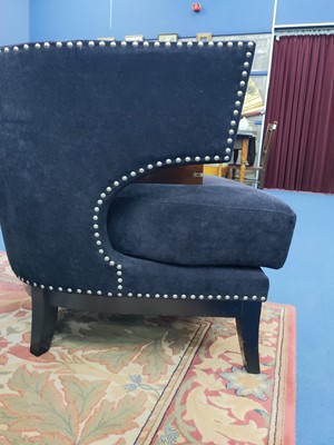 Lot 44 - A PAIR OF WINGBACK ARMCHAIRS