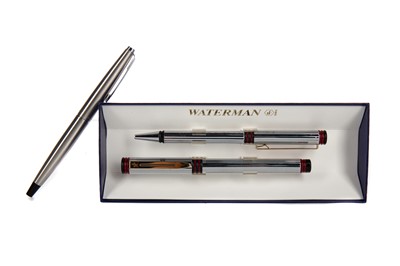 Lot 1008 - A WATERMAN OF PARIS FOUNTAIN AND BALLPOINT PEN SET