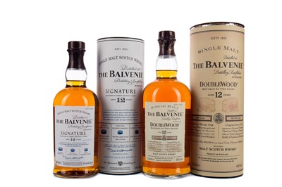 Lot 97 - BALVENIE SIGNATURE BATCH 3 AGED 12 YEARS, AND DOUBLEWOOD AGED 12 YEARS