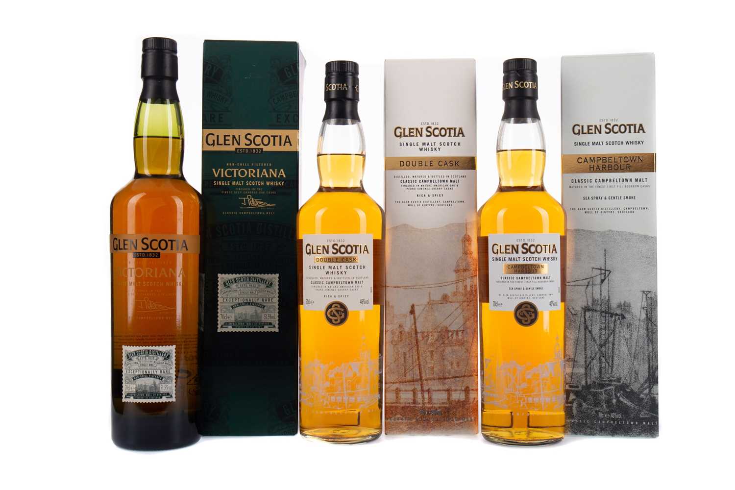 Lot 107 - GLEN SCOTIA VICTORIANA, DOUBLE CASK AND CAMPBELTOWN HARBOUR