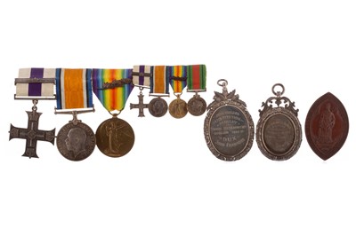 Lot 1 - A WWI MEDAL GROUP AND OTHERS AWARDED TO CAPTAIN JOHN CRAWFORD