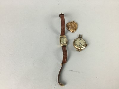 Lot 70 - A NINE CARAT GOLD CASED ROTARY COCKTAIL WATCH