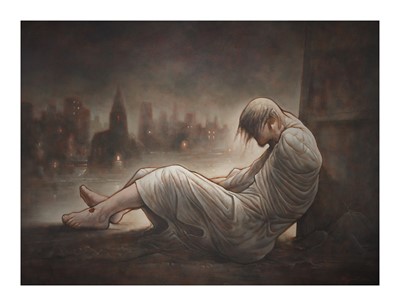 Lot 10 - HOMELESS JESUS, PETER HOWSON LIMITED EDITION PRINT