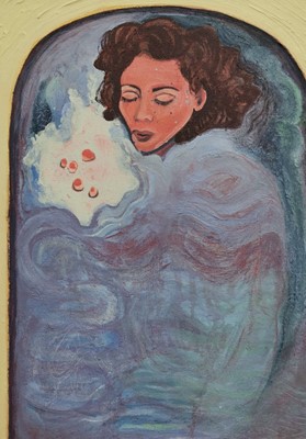 Lot 109 - PORTRAIT OF A FLOATING LADY BY YASMIN MOORE- MILNE