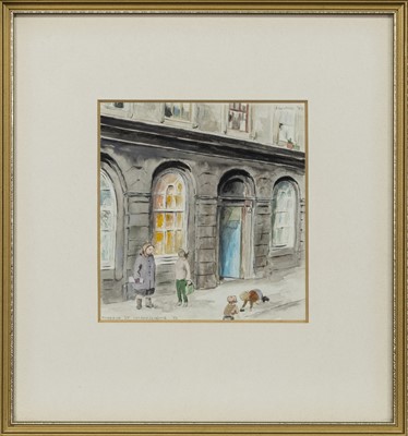 Lot 761 - MINERVA STREET, GLASGOW, A WATERCOLOUR BY LOUISE GIBSON ANNAND