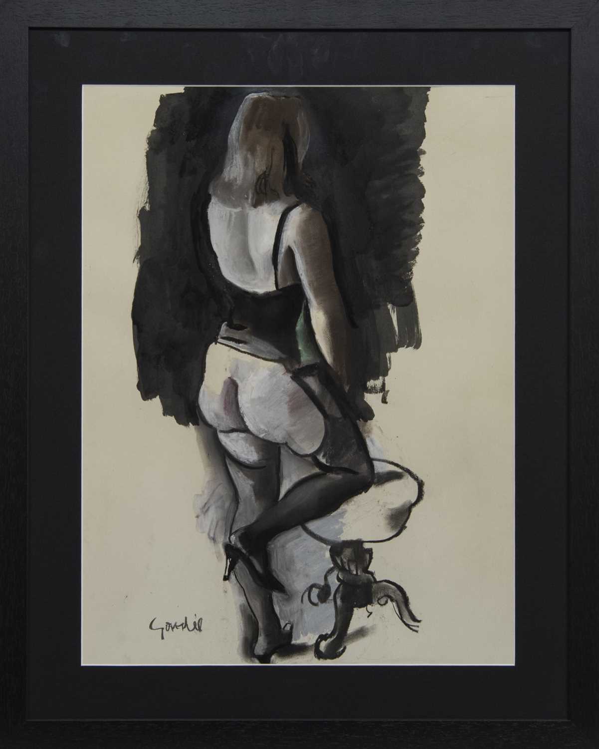 Lot 76 - IN THE STUDIO, A MIXED MEDIA BY ALEXANDER GOUDIE