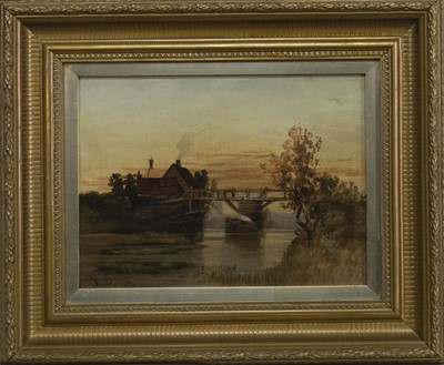 Lot 100 - OVER THE RIVER, AN OIL