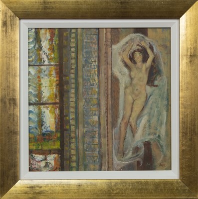 Lot 8 - STAINED GLASS AND FRESCO, TERTUCCIO TERME, AN OIL BY WILLIAM BIRNIE