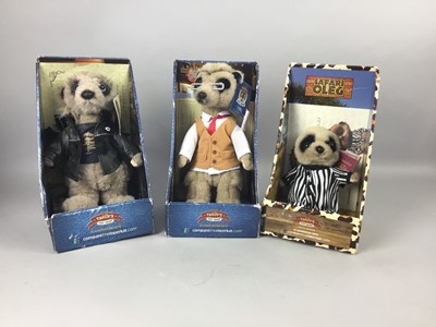 Lot 101 - A COLLECTION OF TWELVE COMPARE THE MEERKAT DOLLS ALONG WITH ANOTHER