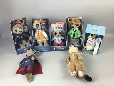 Lot 101 - A COLLECTION OF TWELVE COMPARE THE MEERKAT DOLLS ALONG WITH ANOTHER