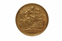 Lot 229 - GOLD HALF SOVEREIGN DATED 1906