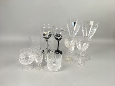 Lot 205 - A COLLECTION OF EDINBURGH CRYSTAL AND OTHER GLASSES