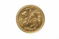 Lot 239 - ISLE OF MAN GOLD HALF SOVEREIGN DATED 1973