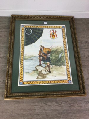 Lot 113 - ARMS OF CHIEF OF THE CLAN MACNEACALL, A WATERCOLOUR BY S.P. SMITH