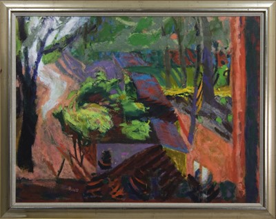 Lot 783 - A LARGE UNTITLED OIL BY MAUREEN BINNIE