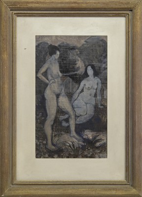 Lot 786 - THE MEETING 1979, A MIXED MEDIA BY FYFFE CHRISTIE