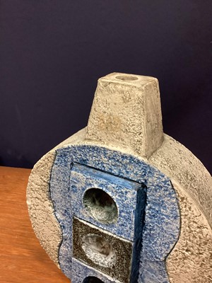 Lot 267 - A TROIKA POTTERY WHEEL SHAPED LAMP BASE