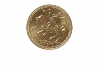 Lot 246 - ISLE OF MAN GOLD SOVEREIGN DATED 1973