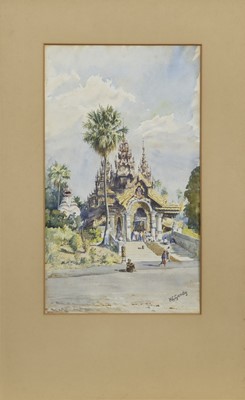 Lot 264 - TEMPLE, A WATERCOLOUR BY HENRY GEORGE GANDY