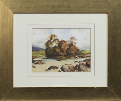 Lot 260 - FALLS OF DOCHART, KILLIN, A WATERCOLOUR BY WILLIAM CAMPBELL-NICHOLSON