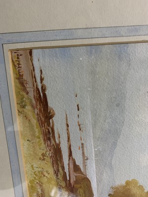 Lot 118 - LOCHSIDE PATH, A WATERCOLOUR BY TOM CAMPBELL