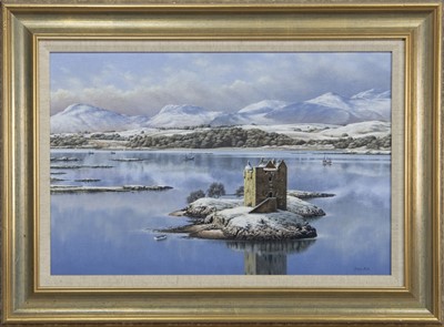 Lot 789 - CASTLE STALKER, AN OIL BY MALCOLM BUTTS