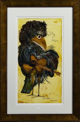 Lot 791 - BOB DYLAN, A MIXED MEDIA BY ROZANNE BELL