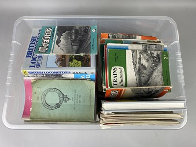 Lot 162 - A COLLECTION OF BOOKS AND MAGAZINES RELATING TO RAILWAYS