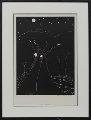 Lot 821 - MOON BALLET, A LITHOGRAPH BY HANNAH FRANK