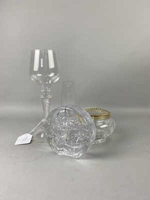 Lot 303 - A LOT OF TWO OF EDINBURGH CRYSTAL POT POURRI ALONG WITH OTHER CRYSTAL WARE