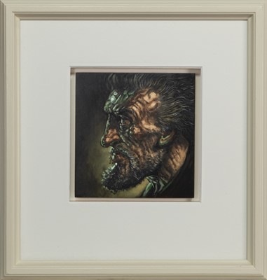 Lot 837 - BETHSAIDA I, AN OIL BY PETER HOWSON