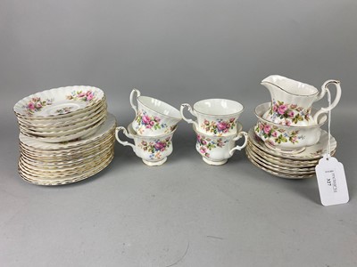 Lot 327 - A ROYAL ALBERT 'MOSS ROSE' PATTERN TEA SERVICE