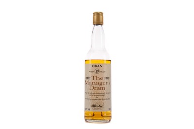 Lot 33 - OBAN AGED 19 YEARS MANAGER'S DRAM - LOW FILL
