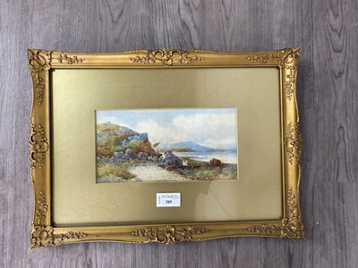 Lot 385 - A WATERCOLOUR BY T.R.BRADLEY