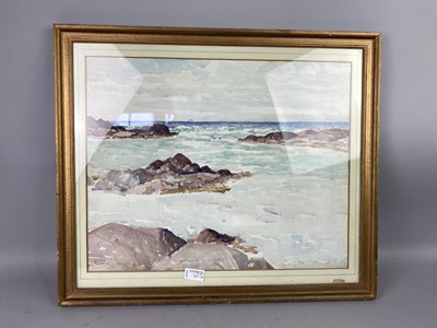 Lot 308 - A WATERCOLOUR BY GORDON HENRY AND OTHERS