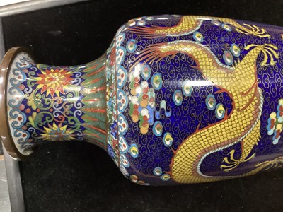 Lot 1729 - A LATE 19TH CENTURY CHINESE CLOISONNE VASE
