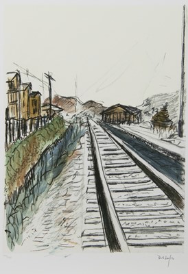 Lot 860 - THE DRAWN BLANK SERIES, 2008, TRAIN TRACKS, FOUR PRINTS BY BOB DYLAN