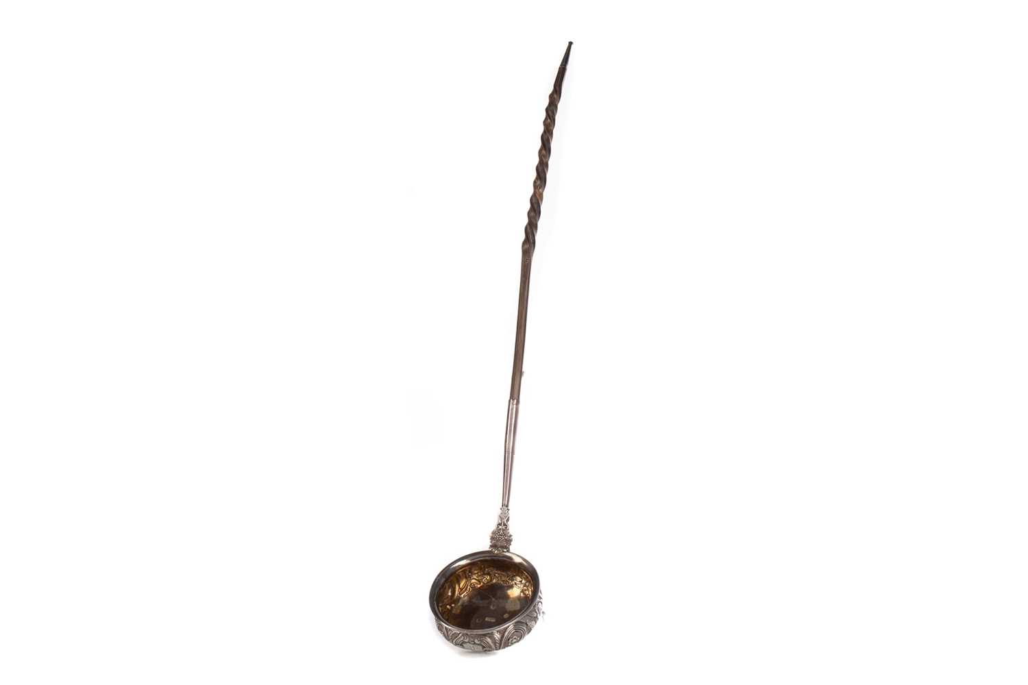 Lot 476 - A VICTORIAN SCOTTISH SILVER PUNCH LADLE