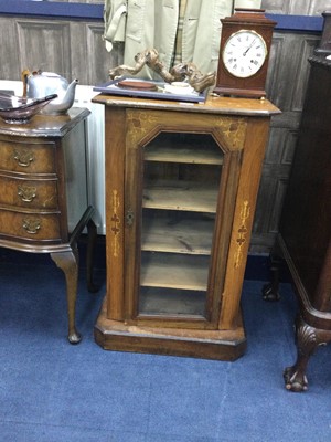 Lot 441 - A VICTORIAN WALNUT MUSIC CABINET