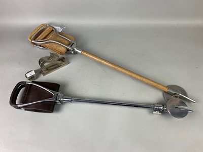 Lot 340 - A LOT OF TWO SHOOTING STICKS AND A NUT CRACKER