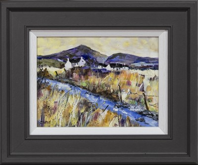 Lot 870 - CROFTS, ARGYLE, AN OIL BY CAROL WEST