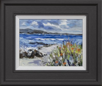 Lot 871 - SAILS, EAST COAST, AN OIL BY CAROL WEST