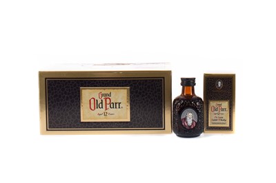 Lot 246 - GRAND OLD PARR AGED 12 YEARS, OLD PARR SPRING, AND TWELVE GRAND OLS PARR AGED 12 YEARS MINIATURES