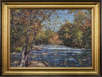 Lot 877 - AUTUMN, ONTARIO, AN OIL BY J D HENDERSON